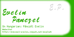 evelin panczel business card